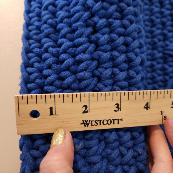 Nannacay Alexandra Galactics Knit Satchel Crossbody Bag in Ocean Blue NWT - Picture 8 of 11